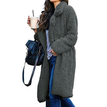 Load image into Gallery viewer, Long Fluffy Sherpa Coat Solid Teddy Bear Coats
