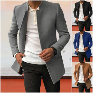 Trendy Solid Tweed Blazer