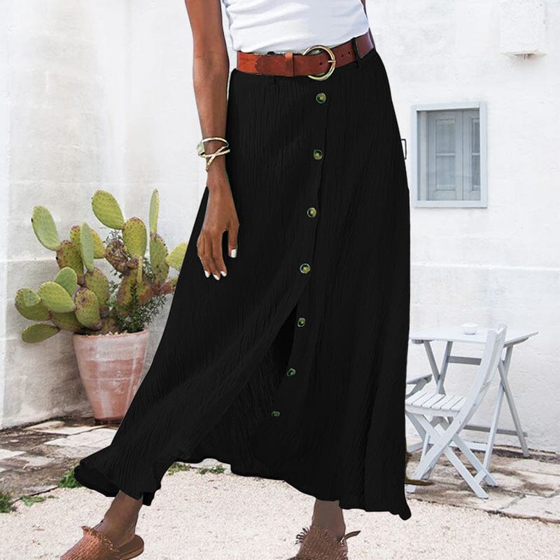 Long skirt in solid color