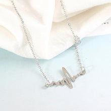 Load image into Gallery viewer, Heartbeat Love ECG Necklace
