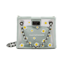 Load image into Gallery viewer, Daisy transparent chain small square bag

