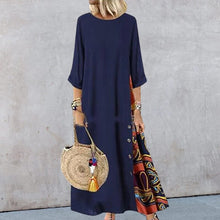 Load image into Gallery viewer, Contrast 3/4 Sleeve Dress

