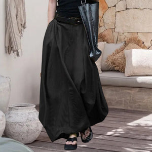 High Waist Slim All Match Long Dancing Skirt