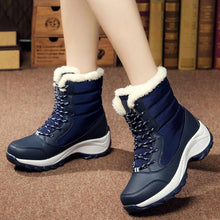 Load image into Gallery viewer, Waterproof Women High-Top Cotton Shoes
