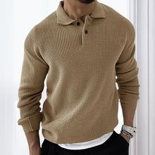 Load image into Gallery viewer, Waffle Lapel Sweater
