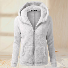 Load image into Gallery viewer, Plush Hoodie Coat
