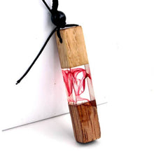 Load image into Gallery viewer, Wood Resin Necklace Pendant
