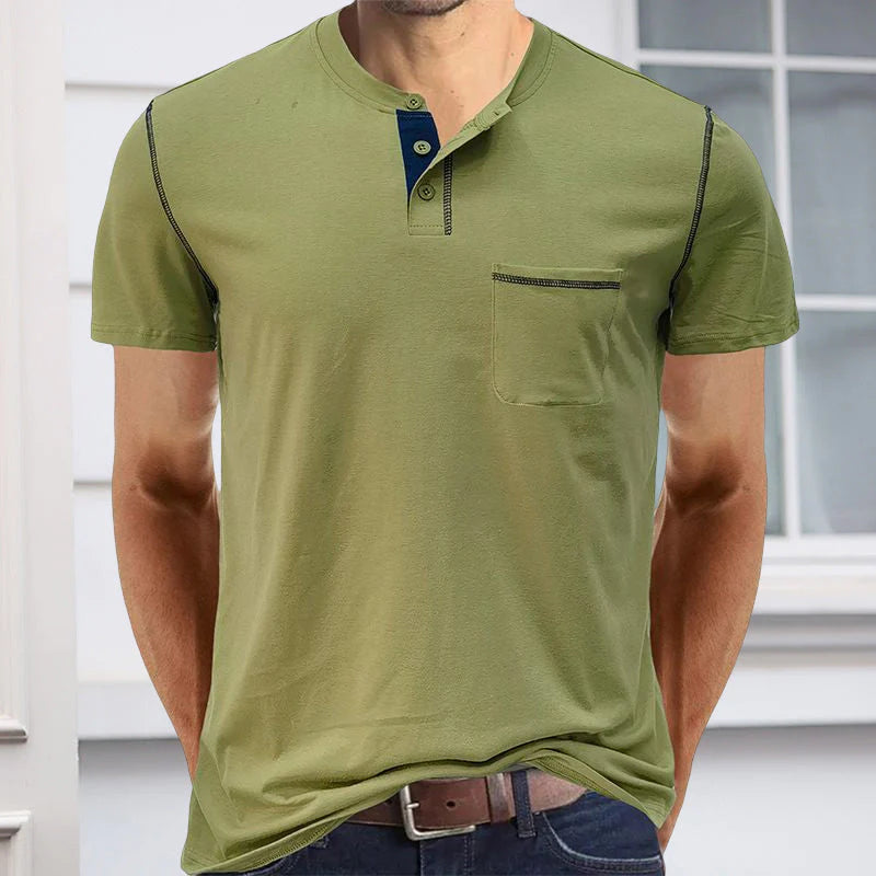Solid Color Casual Short Sleeve T-Shirt