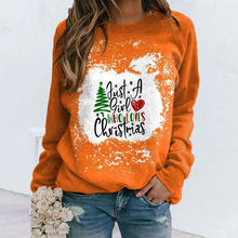 Load image into Gallery viewer, Christmas Motif Print Long-sleeved T-shirt
