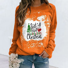 Load image into Gallery viewer, Christmas Motif Print Long-sleeved T-shirt
