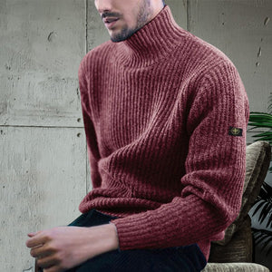 Men's Turtleneck Knit Sweater