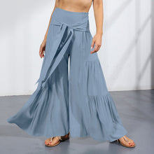 Load image into Gallery viewer, High-waisted Drapey Wide-legged Pants
