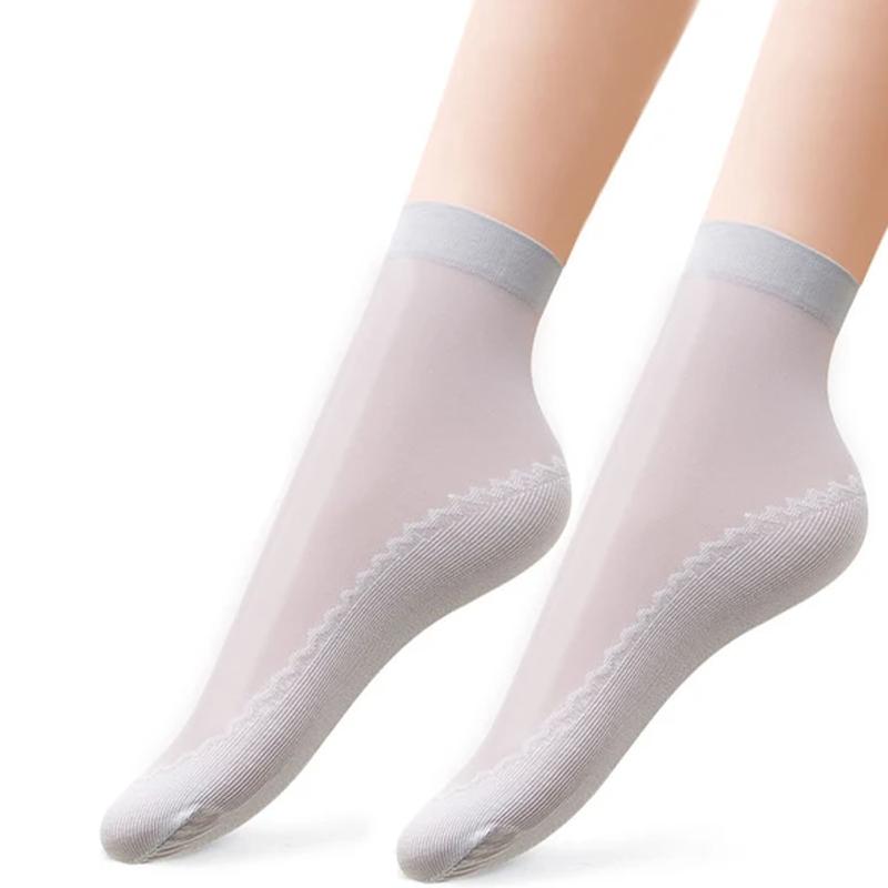 Silky Anti-Slip Cotton Socks