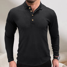 Load image into Gallery viewer, Lapel Striped POLO Shirt
