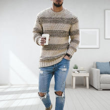 Load image into Gallery viewer, Men&#39;s Striped Crewneck Sweater
