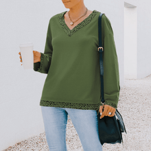 Load image into Gallery viewer, V-neck sexy off-the-shoulder T-shirt
