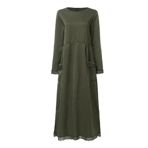 Lace Fleece Dress