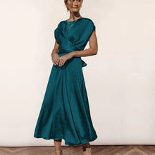Load image into Gallery viewer, Satin Sleeveless Elegant Light Evening Dress
