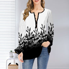 Load image into Gallery viewer, Open Collar Ruffle Sleeve Oversized T-Shirt
