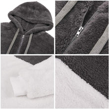 Load image into Gallery viewer, Fluffy hoodie with zipper
