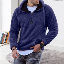 Load image into Gallery viewer, Fuzzy Sweatshirt With Stand-up Collar
