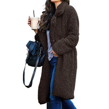 Load image into Gallery viewer, Long Fluffy Sherpa Coat Solid Teddy Bear Coats
