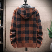 Load image into Gallery viewer, Check Printed Hooded Jacket
