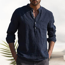 Load image into Gallery viewer, V-neck Linen Shirt
