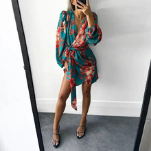 Load image into Gallery viewer, Lace Up Irregular Dress
