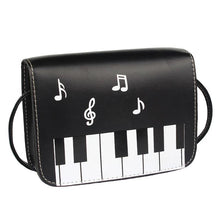 Load image into Gallery viewer, Piano Keys Music Note Shoulder Bag
