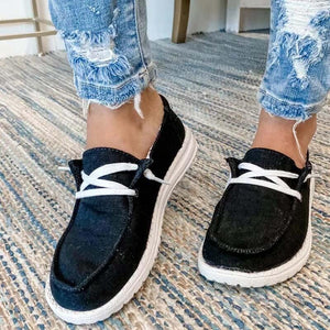 Women's Canvas Lace-Up Sneakers