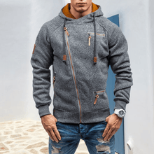 Load image into Gallery viewer, Men&#39;s Hooded Side Zip Cationic Sweatshirt

