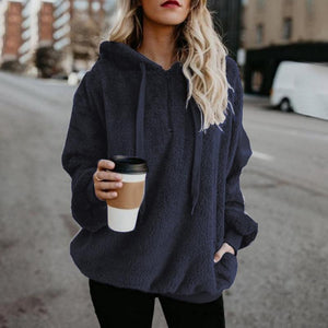 Ladies Hooded Sweatshirt Long Sleeves