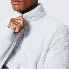 Load image into Gallery viewer, Mens Fuzzy Sherpa Pullover Long Sleeve Fleece Sweatshirts

