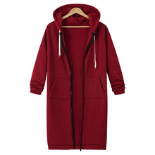 Load image into Gallery viewer, Women&#39;s Casual Zip up Fleece Hoodies
