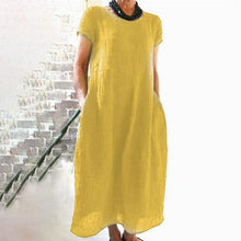 Load image into Gallery viewer, Loose Solid Color Dress( Smaller than normal size,please order at least 1 size up)
