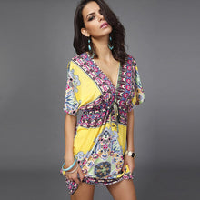 Load image into Gallery viewer, Summer V-Neck Printed Dress
