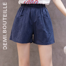 Load image into Gallery viewer, Women&#39;s Casual Summer Cotton Linen Shorts
