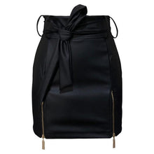 Load image into Gallery viewer, PU Leather Zip High Waist Hip Skirt
