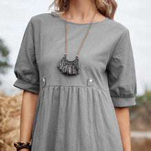 Load image into Gallery viewer, Loose Cotton Linen Dress
