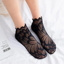 Load image into Gallery viewer, Amazing Crystal Peacock Socks
