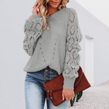Load image into Gallery viewer, Women&#39;s Solid Color Loose Crew Neck Sweater
