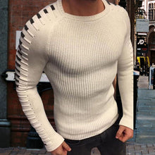 Load image into Gallery viewer, Long-sleeved Crewneck Knitted Sweater
