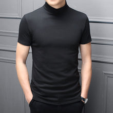 Load image into Gallery viewer, Men&#39;s Slim Fit T-shirt with a Stand-up Collar
