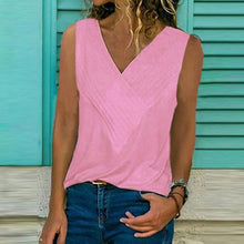 Load image into Gallery viewer, Classic V-Neck Sleeveless T-shirt
