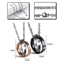 Load image into Gallery viewer, Eternal Love Titanium Steel Couple Necklace
