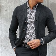 Load image into Gallery viewer, Men&#39;s Cardigan Single Breasted Knit Top
