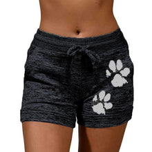 Load image into Gallery viewer, Women&#39;s Knitted Shorts With Paw Print
