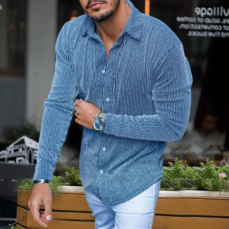 Slim Fit Lapel Shirt