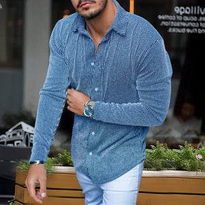 Slim Fit Lapel Shirt